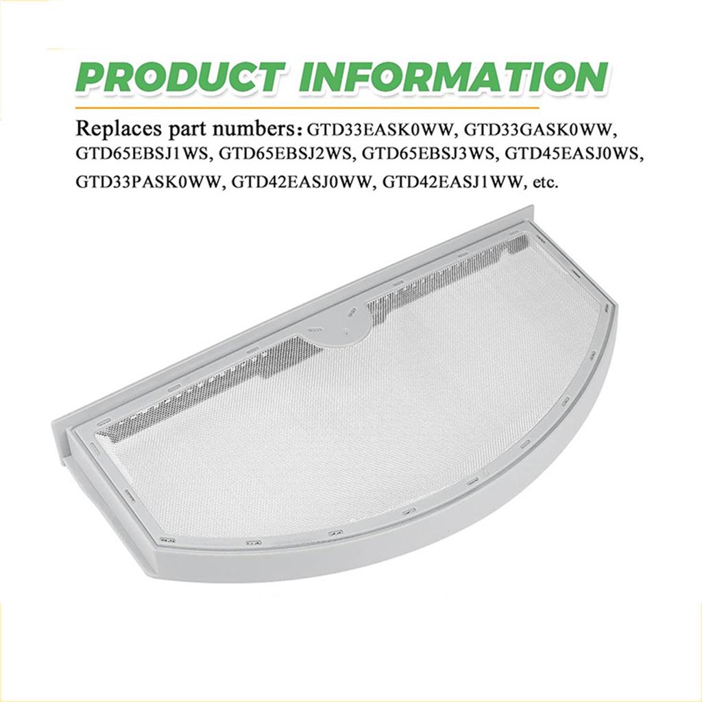 Dryer Filter Dryer Lint Filter Dryer Lint Trap Replacement Plastic Texture Dryer Accessory for Various Dryer Models