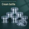 Portable Skincare Dispenser Set: Cosmetic Bottle & Cream Jar with Lid