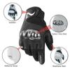 Leather Motorcycle Gloves for KTM Harley Husaberg Polaris RZR Carbon Hard Shell Protective Motorcross Guantes Men Off-road