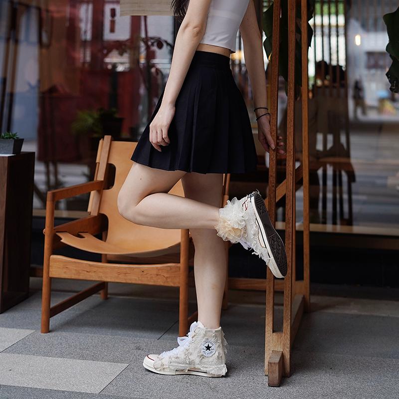 Converse 1970s Chuck Taylor All Star Remake Non-Slip Abrasion High Top Espadrilles Unisex Beige