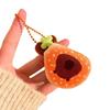 Food Series Plush Hamburger Keychain With Soft Short Pile For Girls And Teens
