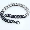 New 316L Stainless Steel Black and Primary Color Dual Hip Hop Bracelet Anklet