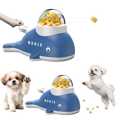 Interaktiver Hundeleckerli-Spender Katzen-Puzzle-Futterautomat Wal-Design Spaß Langsame Fütterung Haustier-Leckerli