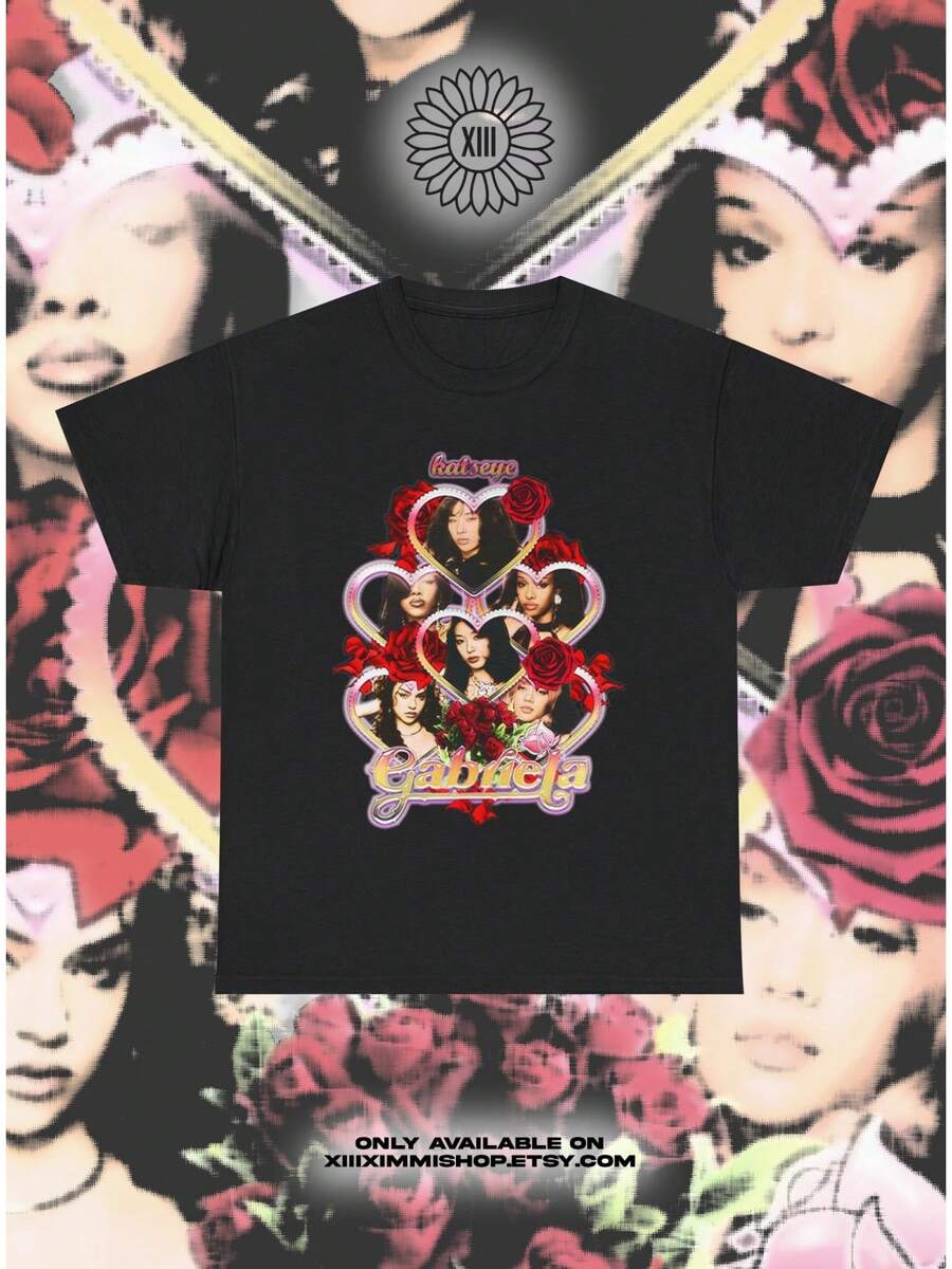 KATSEYE Vintage Gabriela Bootleg TShirt Eyekon Kpop Fan Merch Katseye Tour Merch Concert Outfit L