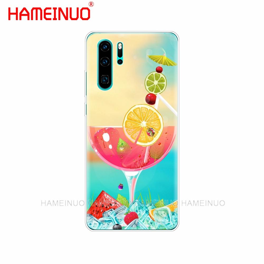 silicon phone cover case for huawei P30 PRO LITE P SMART 2019 plus p smart Z p20 lite 2019 Beer A Glass of Beer Summer Cocktai