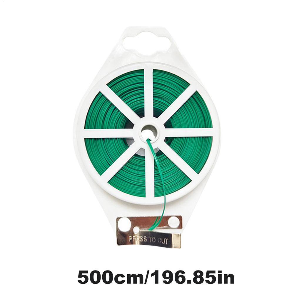 Zahradní rostliny Vázací železný drát Zahradní vázací drát na rostliny s řezačkou Vázací drát na rostliny Květiny Popínavé rostliny Lezecká opora Kabelový provázek Zahradní balicí nástroj