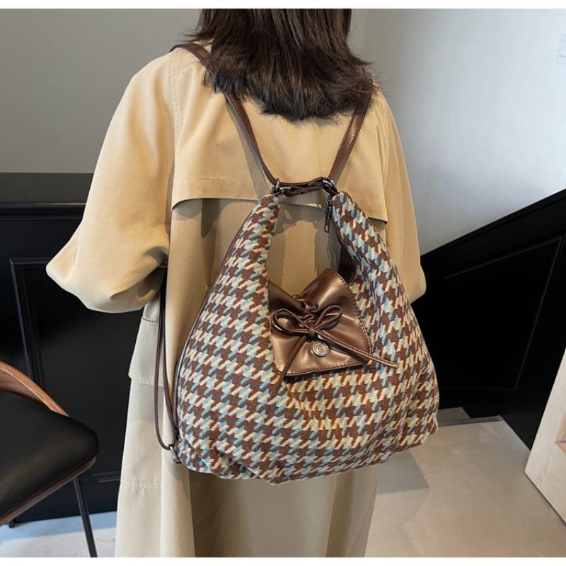 Large-capacity Commuter Tote Bag Women's Autumn and Winter New Casual Shoulder Bag Fashion Trend Travel Backpack