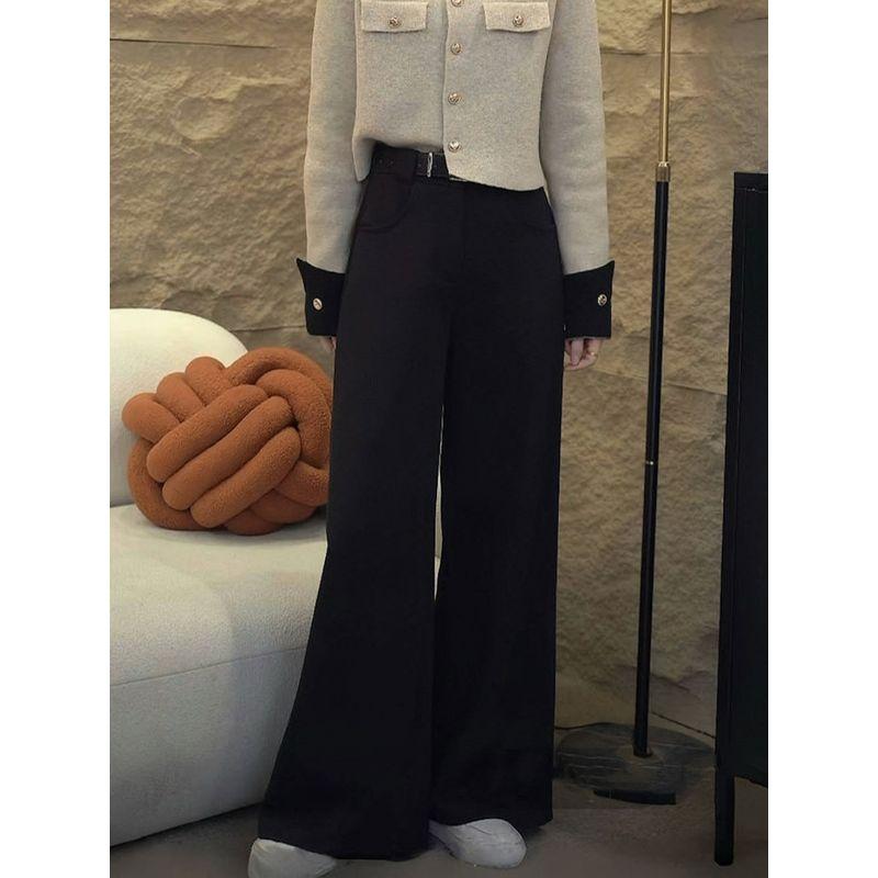 

Классический Стиль Изящный Модный Комплект Женский 2025 Весна и Осень Самый продаваемый Сочетающийся по цвету Свитер Кардиган Костюм Свободные Брюки Комплект из двух предметов Pants S(85-100)