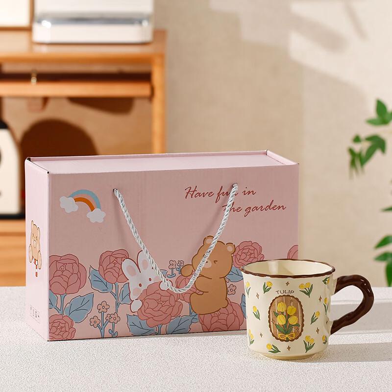 Tuoqiao Floral Ceramic Mug