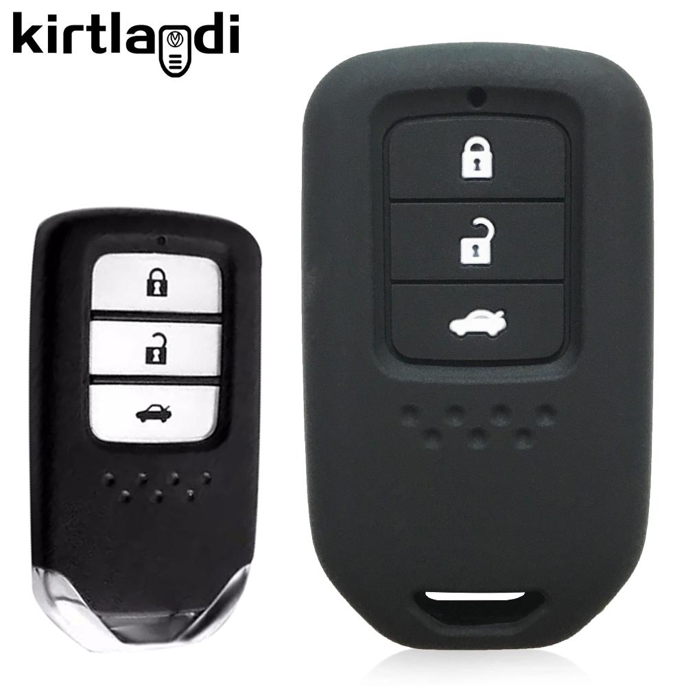 Silikon Schlüsselhülle Abdeckung Halter Schlüsselanhänger Für Honda Civic Cr-V Inspire City 3 Tasten Auto Schlüsselhülle Schale