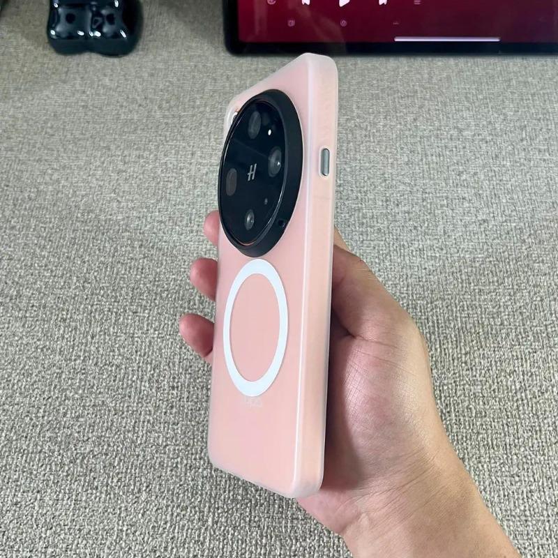 For OPPO Find X9 Ultra Case Magnetic For MagSafe Matte Transparent Acrylic Silicone Skin Feel Hard Cover Dustproof Bumper