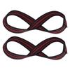Soft Nylon and Spandex Figure 8 Weight Lifting Straps Gym Training Support Hand Protective Sleeves (M)