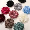 Korean Retro Satin Rose DIY Hair Accessories & Women's Necklace Brooch