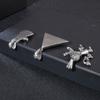 European and American Creative Personality Pyramid Lion Head Men's Titanium Steel Pendant