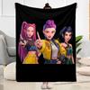 Colorful Fashion Trio Blanket Soft & Cozy Perfect for Office Bed Chair Four Seasons Universal Modern Perfect Gift for Relatives and Friends