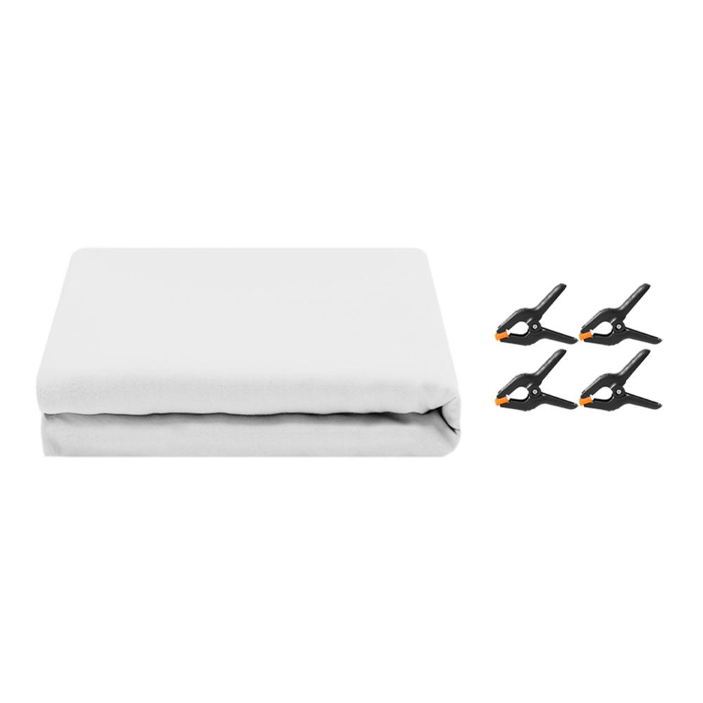 

Набор фотофона 2 x 3 м с 4 зажимами Полиэстеровый экран для студии/прямой трансляции White