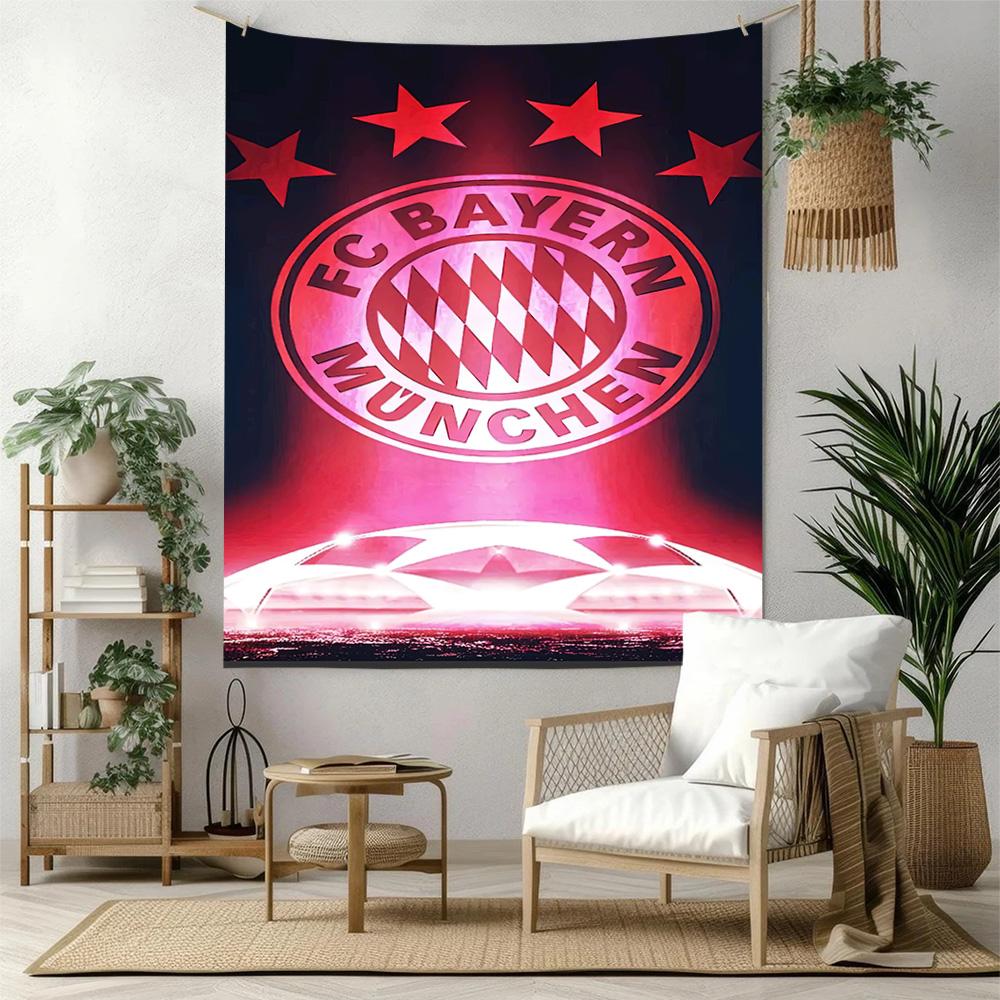 Fc Bayern Munich Wall Decor Tapestry Art For Pet Memorial Birthdaywedding Party Backdrop Family Gift