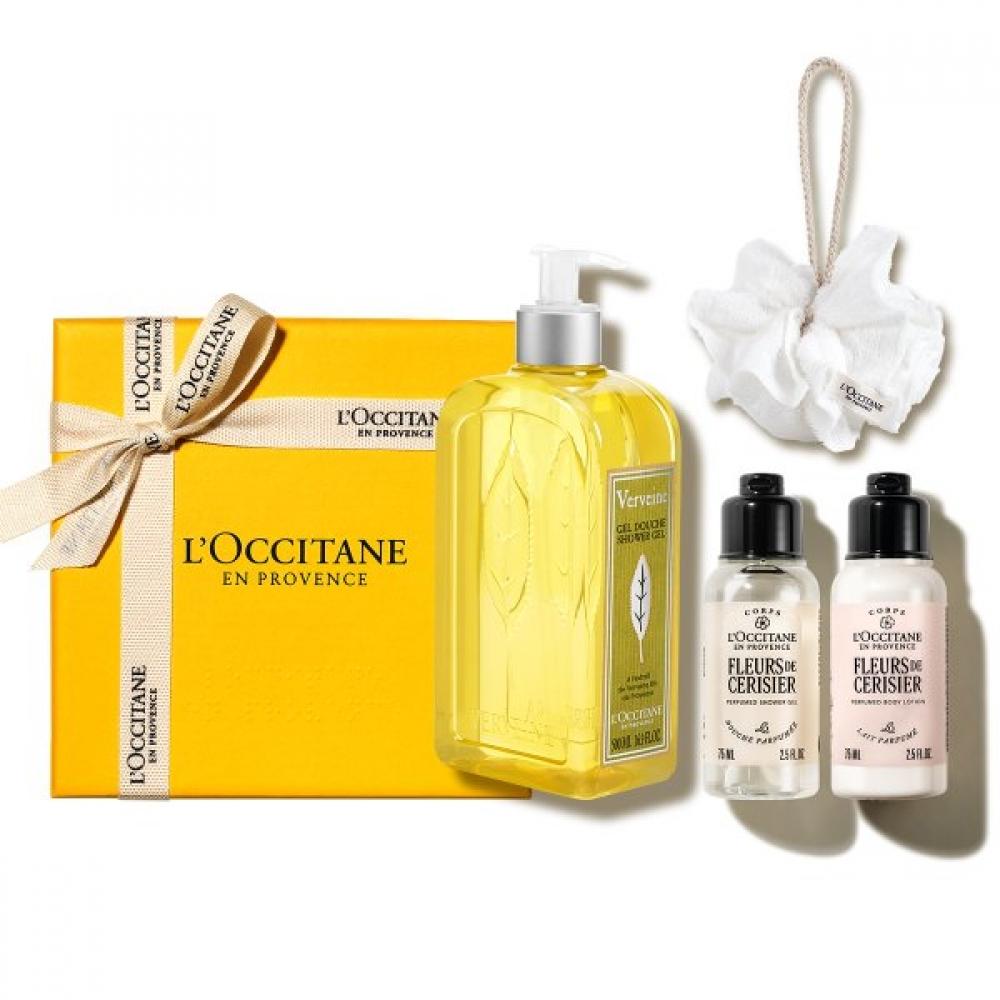 

L Occitane Verbena Shower geL 500mL Set +Shower baLL +deLuxe 2 Types Single option