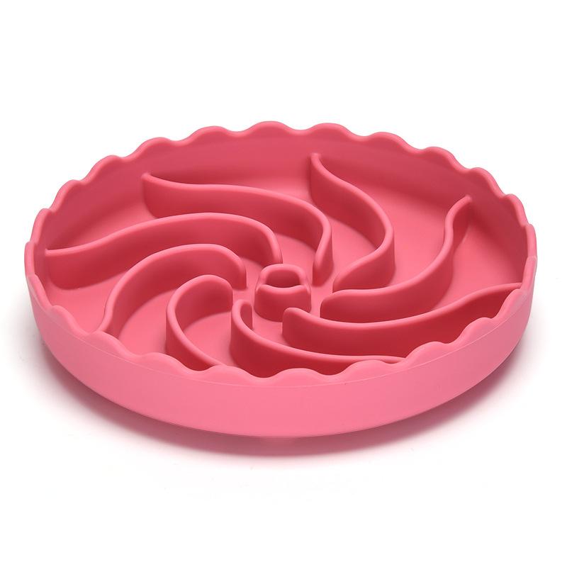 New hot-selling silicone pet licking mat, multi-functional pet food bowl, cat and dog food basin mat with suction cup, slow-eating placemat