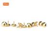 300PCS Upholstery Nails Tacks Stud Pushpin Smooth Surface Decorative Furniture Nails Pins(Yellow )