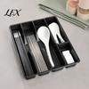 Kitchen Drawer Divider Cutlery Organizer, Multi-Compartment Plastic Utensil Tray, Space Adjustable Tray Saving Durable Storage for Home Holder