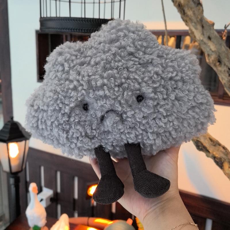 23X26cm Soft Lovely Cloud Shaped Pillow Stuffed Plush Dark Clouds Toy Bedding Baby Room Home Decoration Children Gift