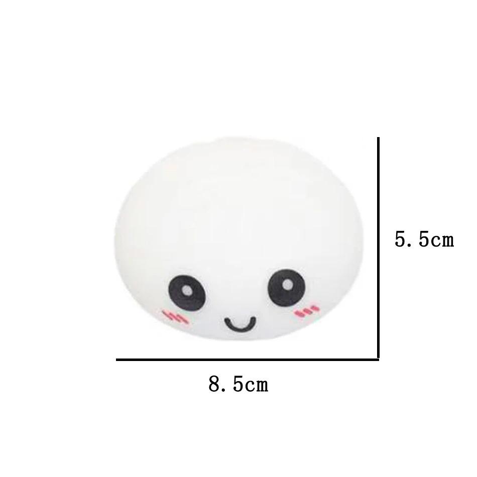 Colorful Simulated Dumpling Squishy Relaxing Relieve Anxiety Antistress Enhance Happiness Reusable Rebound Squeeze Reliever Toys Kid Friendly