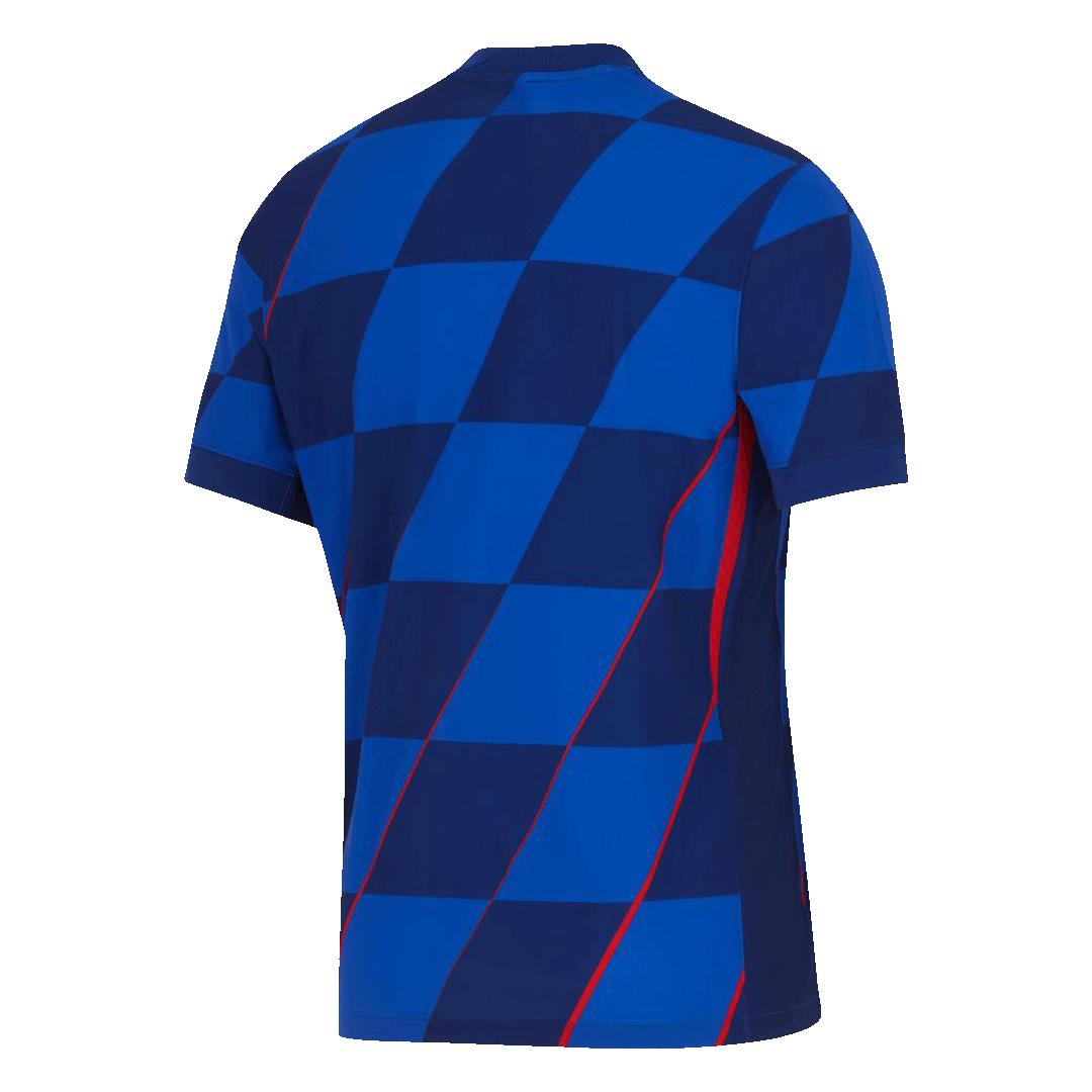 Sommer-Familien-Outfit Atmungsaktive Sport-Kurzarm-T-Shirts HD-Drucke Ideales Trikot Fan Retro-Oberteile Fußballtrikot für Fans XL blue