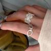 Buccellati Wind Chain Hollow Lace Ring Women's French Design Index Finger Ring
