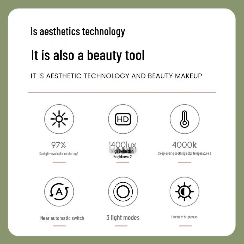 AMIRO O2 Inteligentne Lustro do Makijażu LED