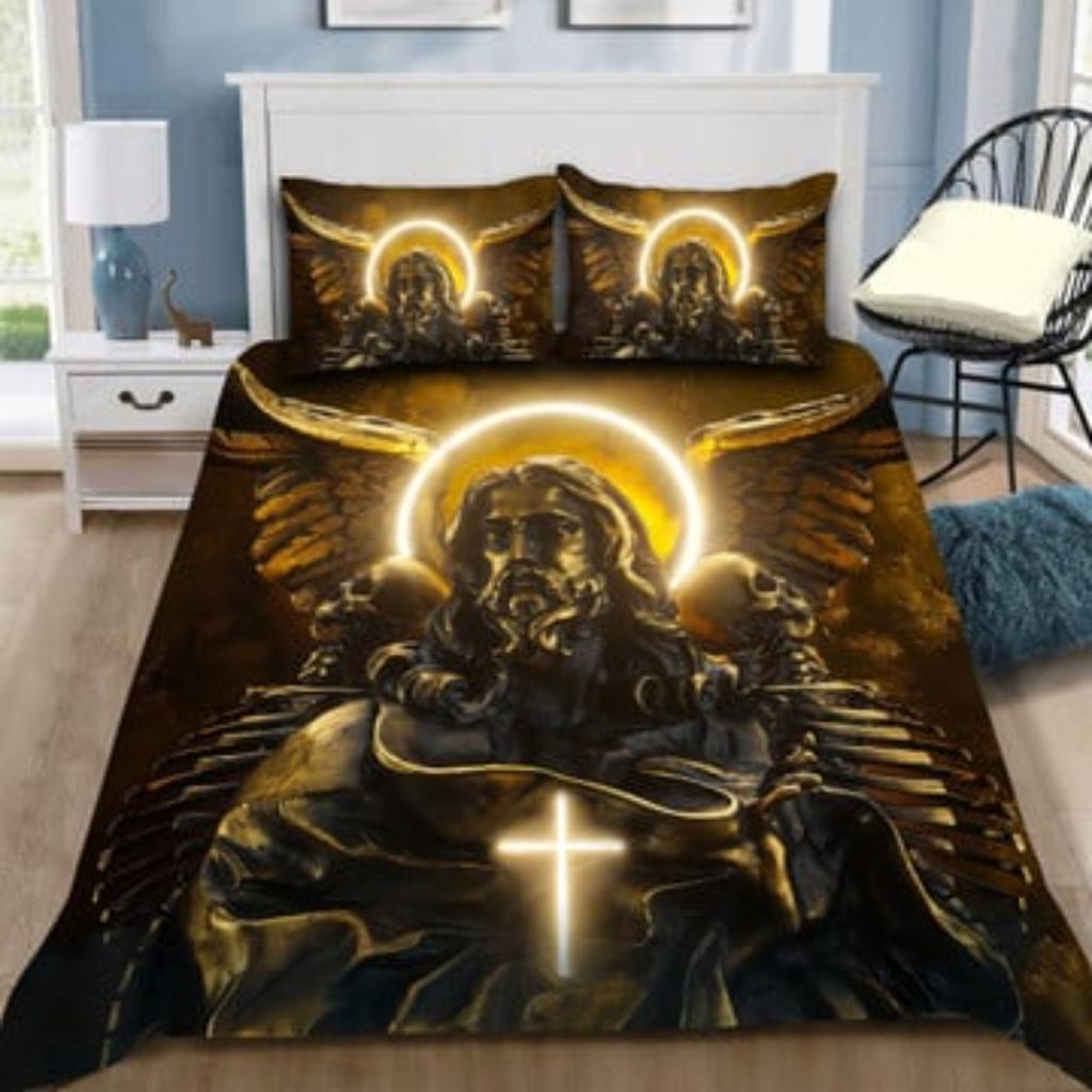 Bettbezug-Set Christlicher Jesus Bergpredigt Bettwäsche-Sets Kissenbezug