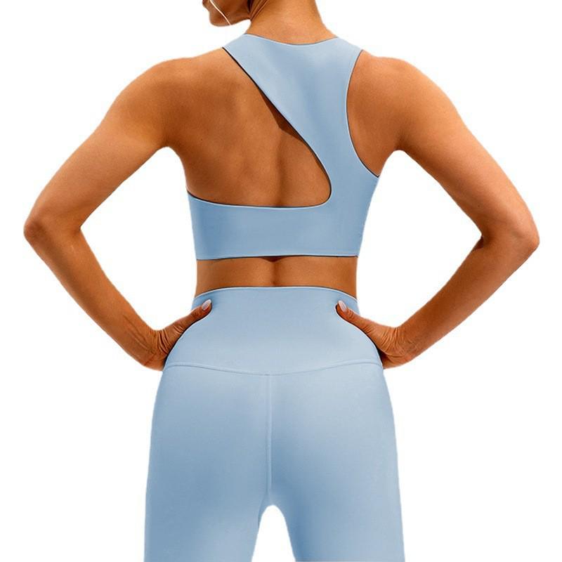 Women's High-Intensity Sports Bra - Lulu Nude Feel, Shockproof, Gathered Support, Stylish Back, Perfect for Yoga & Fitness
