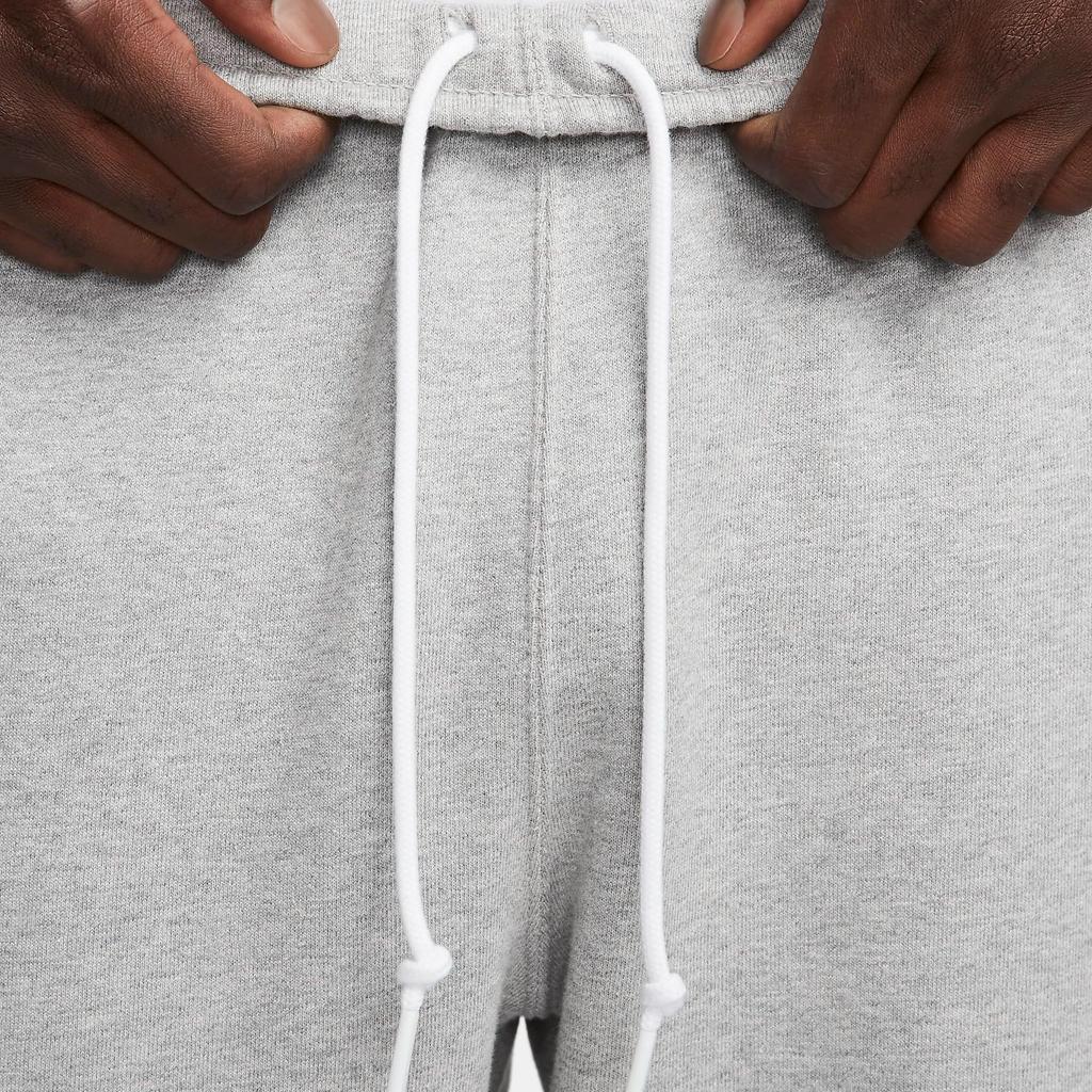 Nike Solo Swoosh Fleece Pants Dark Grey Heather/White Men Bottoms DX1364-063