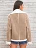 Fashion Lapel Plush Jacket Winter Warm Casual Jacket
