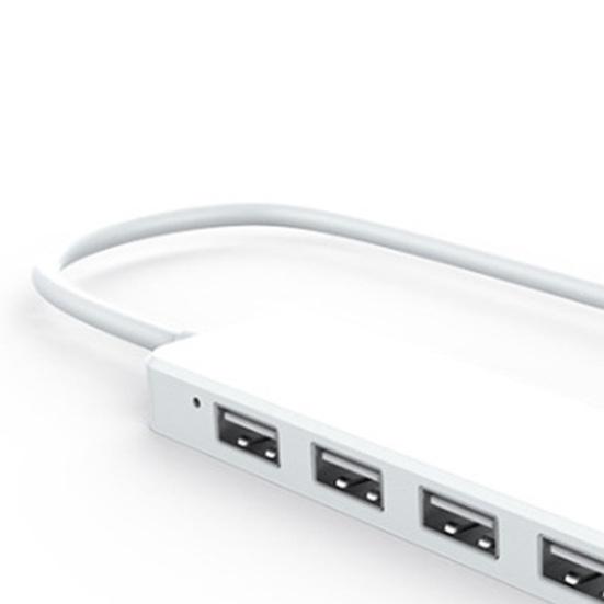 USB Port Hub Multifunctional Plug Play Compact 4-in-1 USB 2.0 Extension Adapter for Laptop