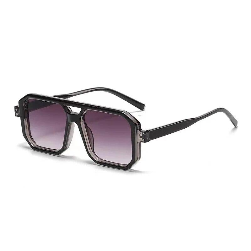 Neformální Neformální Sluneční brýle s dvojitým nosníkem a plným rámem pro muže a ženy Sluneční brýle odolné proti UV záření UV400