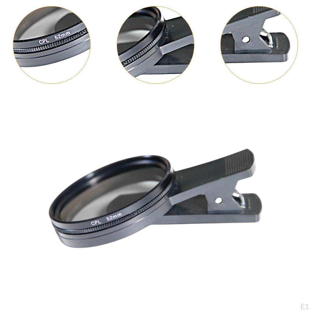 CPL Phone Camera Len Filter Clip on with Professional Accessories Attachment Circular for