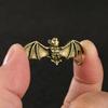 1 Pcs Antique Bronze Bat Statue Small Ornaments Solid Copper Mountain Bat Miniature Figures Brass Sculpture Crafts Decor