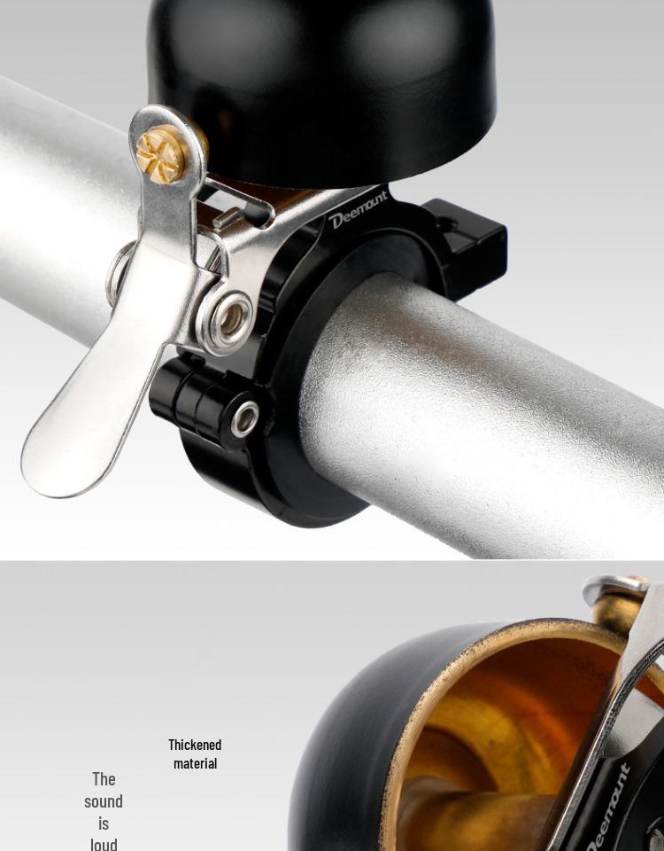 Retro Copper Bell for Folding & Mountain Bikes - Silk Flower Design