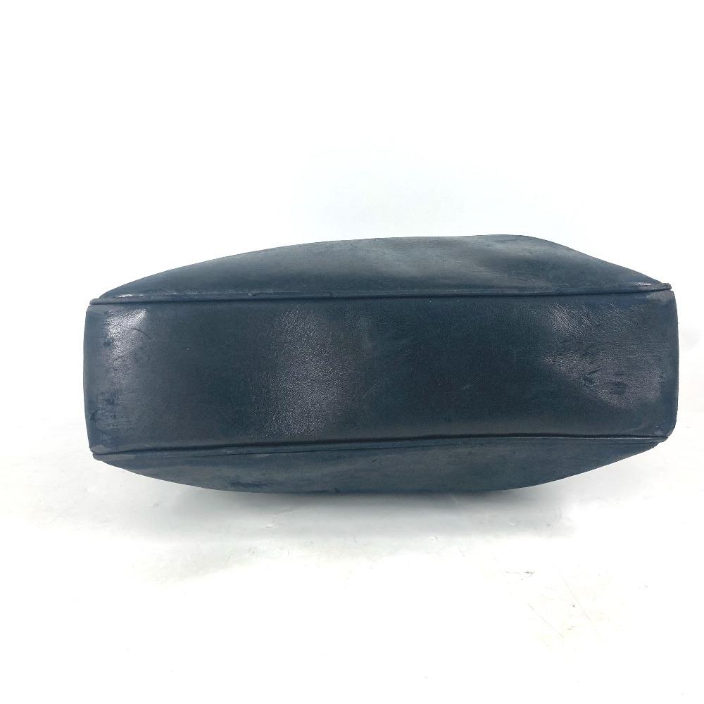 Chanel Vintage CC CC-Marke Umhängetasche Tragetasche Umhängetasche Leder Dunkelblau