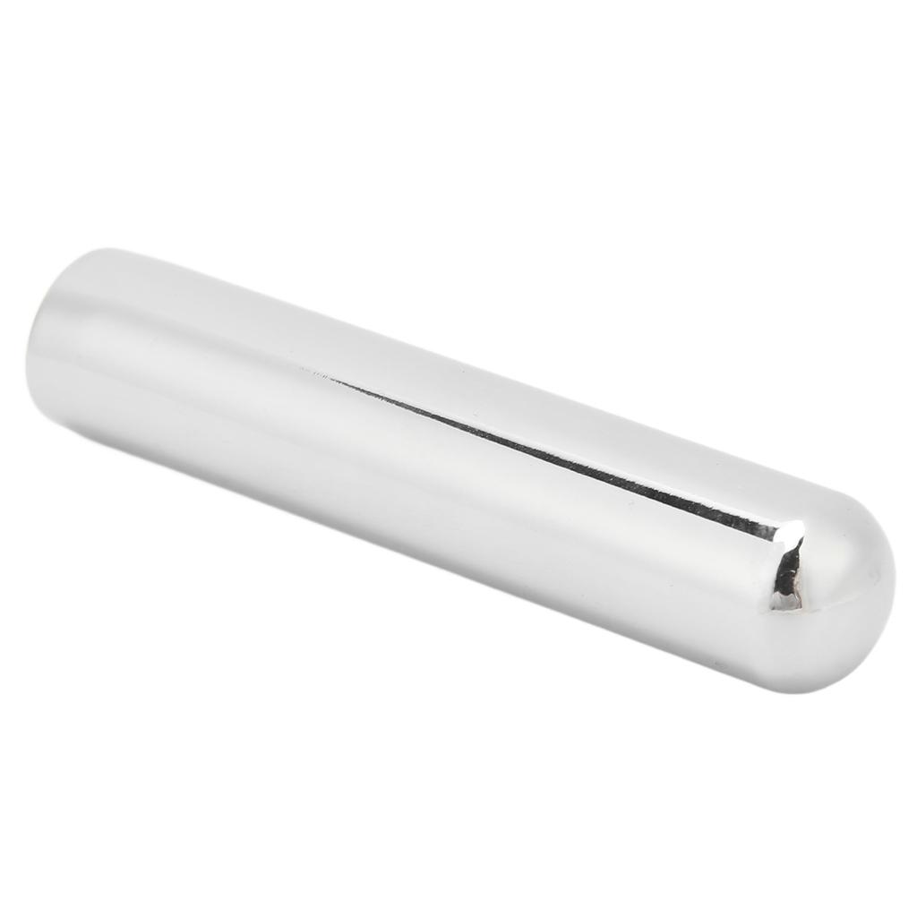 Guitar Slide Kit Round Metal Professional Guitar Tone Bar with 4 Picks 1 Ring Silver