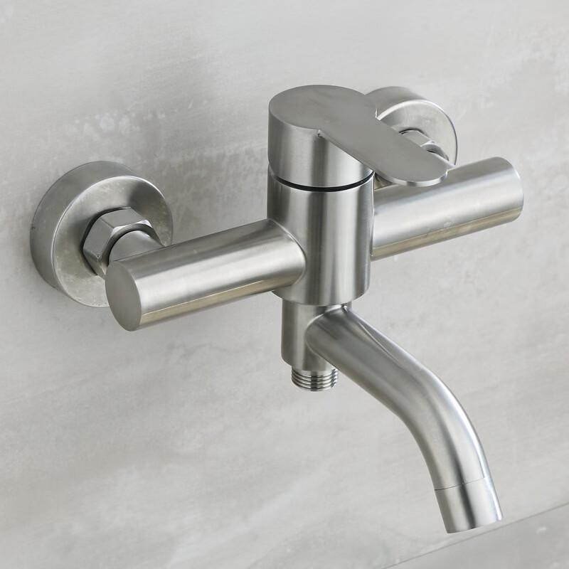 TLXT Stainless Steel Wall-Mounted Bathtub Faucet