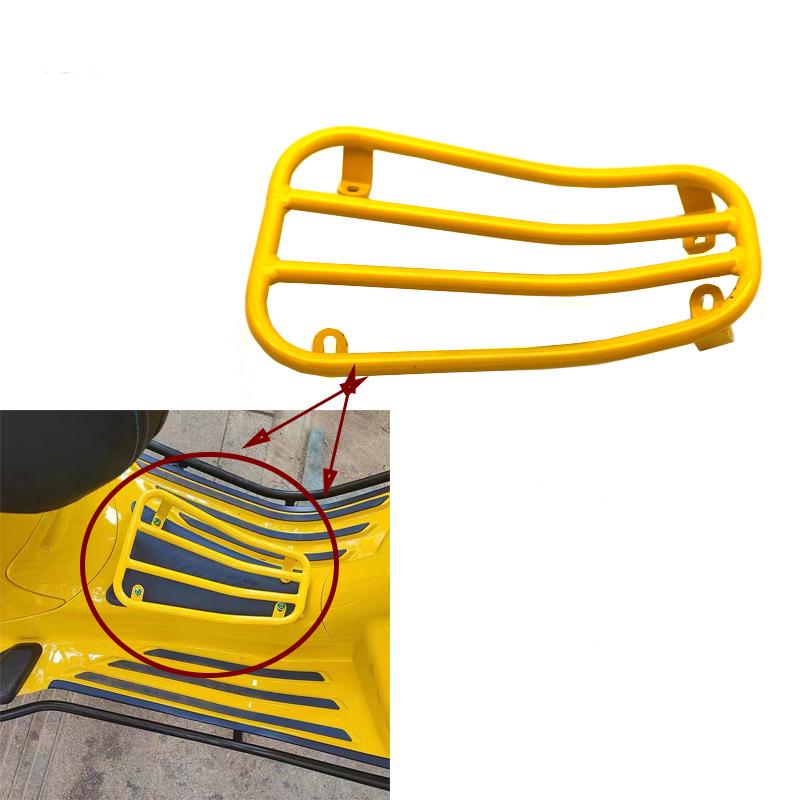 VESPA Sprint 150 Decorative Accessories: Colorful Barbecue Rack & Footrest Luggage Rack