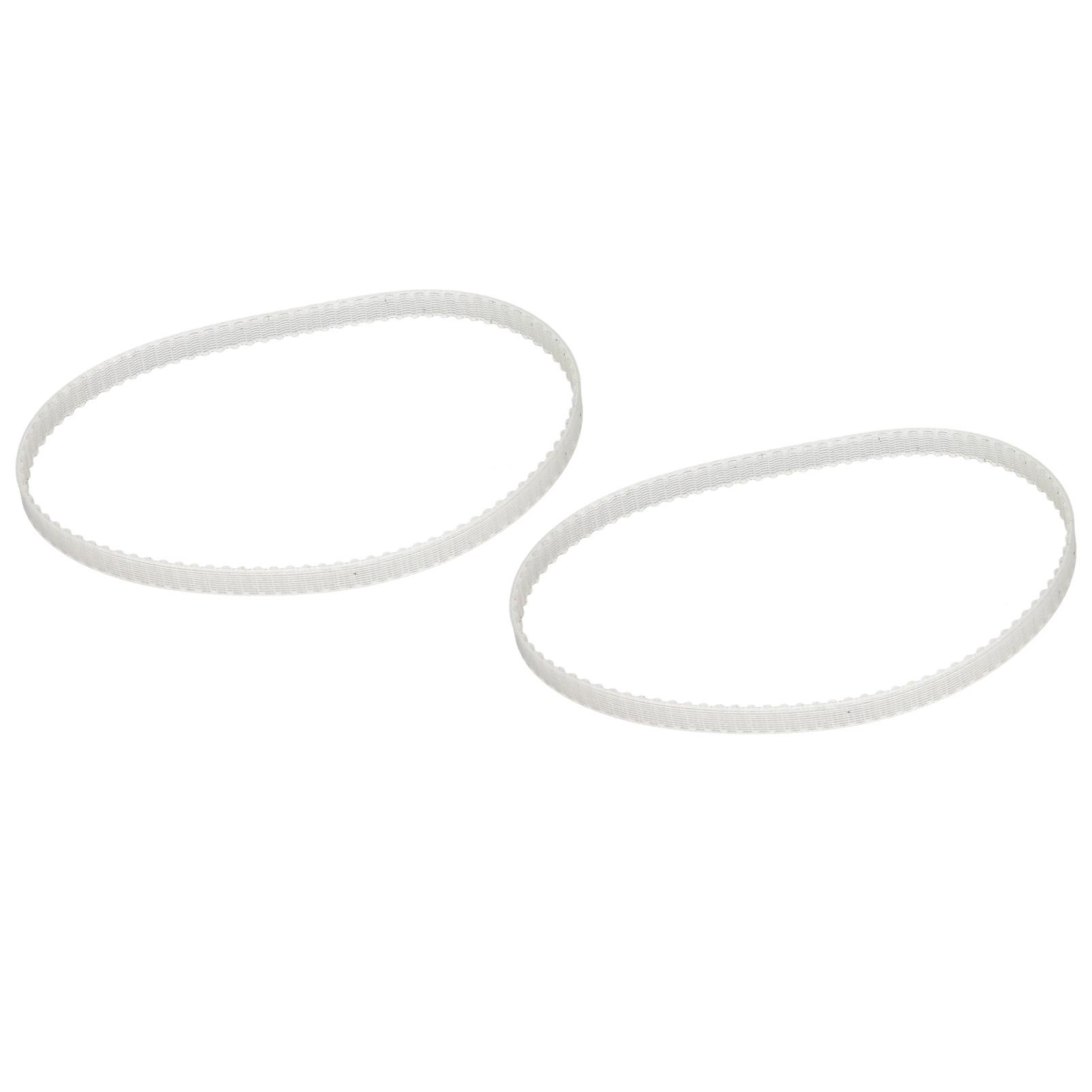 

2Pcs Lathe Belt Transparent Polyurethane Transmission Accessory Replacement Part for 8x14 Mini Lathe 1.5Mx94 Teeth