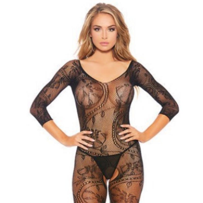 Sexy Dragon Open Stockings Jumpsuit Pajamas Hot Underwear Women Erotic Clothes Large Size Skirt Set Long Jumpsuits 18