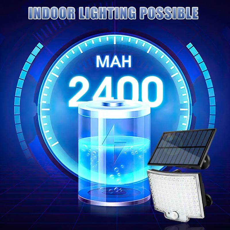 Super Brilhante 106/118/228 LED Lâmpada Solar de Parede Dividida Sensor de Movimento Lâmpada Solar À Prova d'Água Para Exterior Jardim Pátio Quintal Casa de Campo