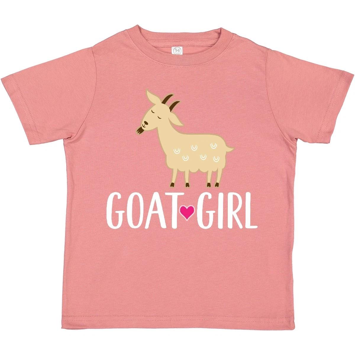 Inktastic Goat Girl Farm Animal Toddler T-Shirt Girls Childs Animals Clothing 150