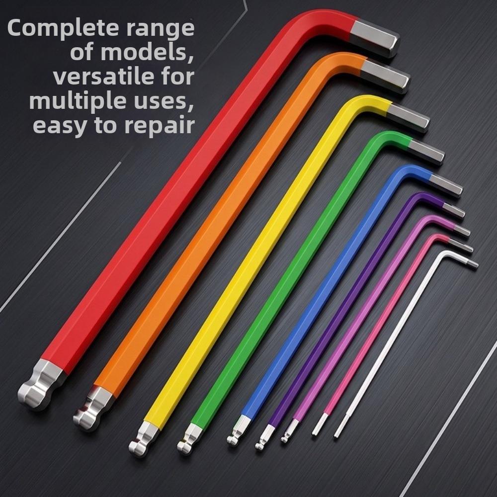 1.5mm To 10mm Hex Key Set Precision L Wrench Kit Heavy Duty Allen Wrench Set For Bicycle Repair
