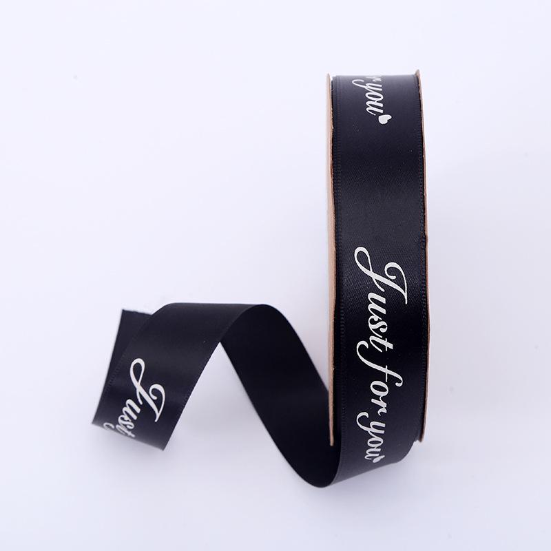 2.5cm Satin Ribbon for Gift Boxes, Cakes, and Flowers - Decorative Bowknot and Woven Colored Ribbon