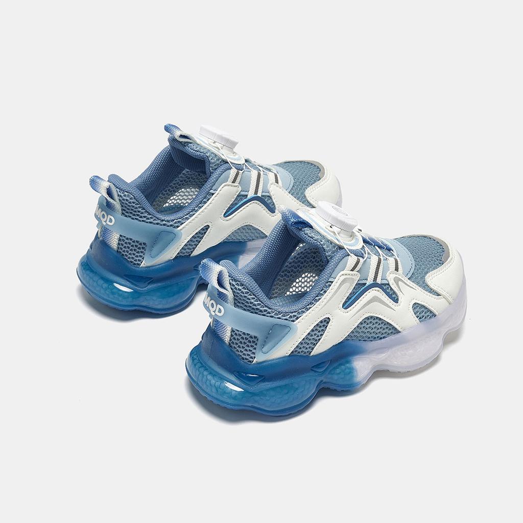 MQD Color Blocking Rotary Knob Versatile Fashion Mesh Sports Shoes for Girls